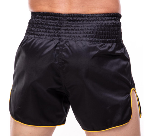 Шорти для тайського боксу та кікбоксингу FAIRTEX BLACK/YELLOW S-XL чорний-жовтий