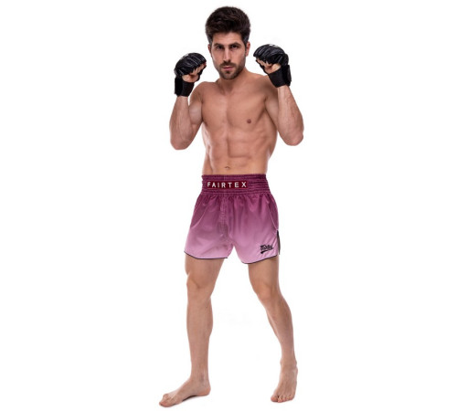 Шорти для тайського боксу та кікбоксингу FAIRTEX BLACK/WINE чорний-бордовий