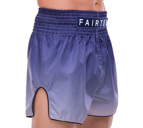 Шорти для тайського боксу та кікбоксингу FAIRTEX BLACK/BLUE чорний-синій