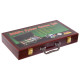 Набор для покера в деревянном кейсе Poker game set SP-Sport 300 фишек