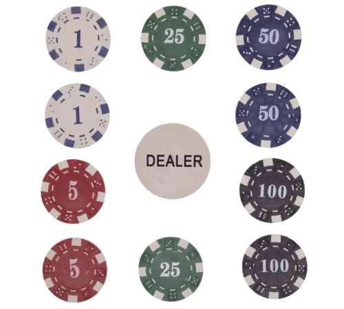 Набір для покеру в дерев'яному кейсі Poker game set SP-Sport 500 фішок