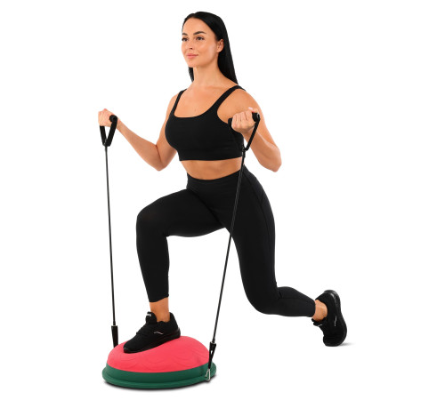 Балансировочная платформа полусфера BOSU с эспандерами BOSU BLOOM BALANCE TRAINER цвета в ассортименте