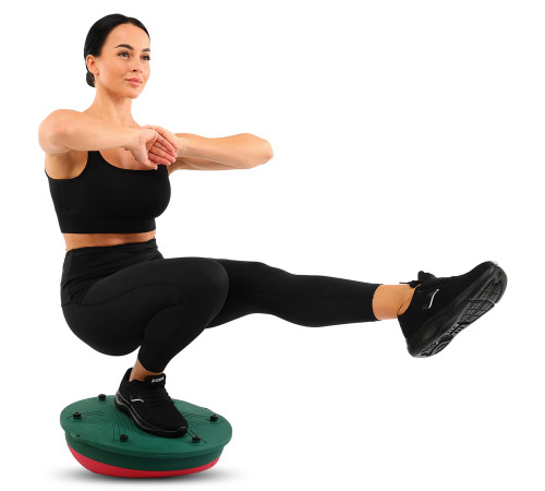 Балансировочная платформа полусфера BOSU с эспандерами BOSU BLOOM BALANCE TRAINER цвета в ассортименте