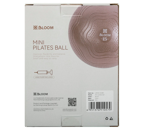 Мяч для пилатеса и йоги BLOOM MINI PILATES BALLl 25см цвета в ассортименте