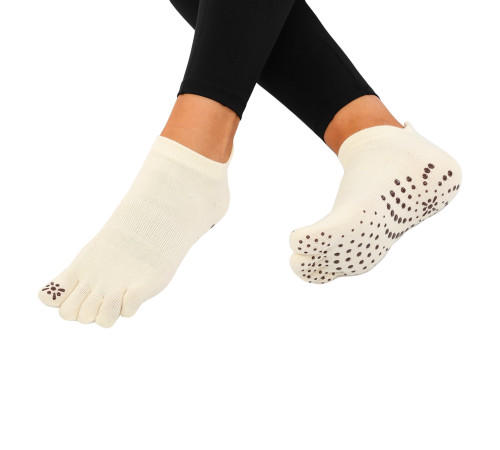 Шкарпетки для йоги та пілатесу із закритими пальцями нековзні BLOOM YOGA SOCKS розмір 36-41 кольори в асортименті