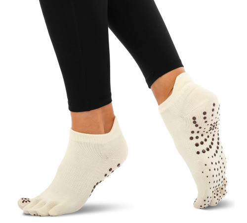 Шкарпетки для йоги та пілатесу із закритими пальцями нековзні BLOOM YOGA SOCKS розмір 36-41 кольори в асортименті