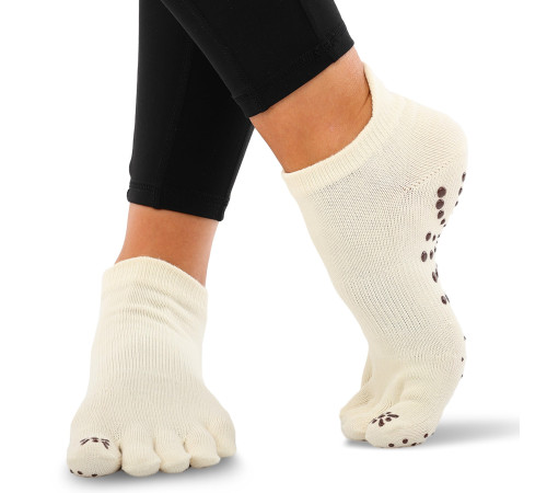 Шкарпетки для йоги та пілатесу із закритими пальцями нековзні BLOOM YOGA SOCKS розмір 36-41 кольори в асортименті