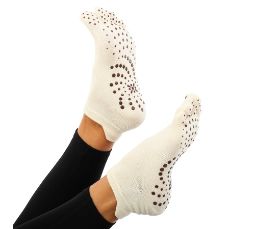 Шкарпетки для йоги та пілатесу із закритими пальцями нековзні BLOOM YOGA SOCKS розмір 36-41 кольори в асортименті