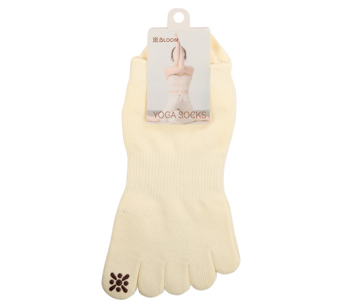 Шкарпетки для йоги та пілатесу із закритими пальцями нековзні BLOOM YOGA SOCKS розмір 36-41 кольори в асортименті