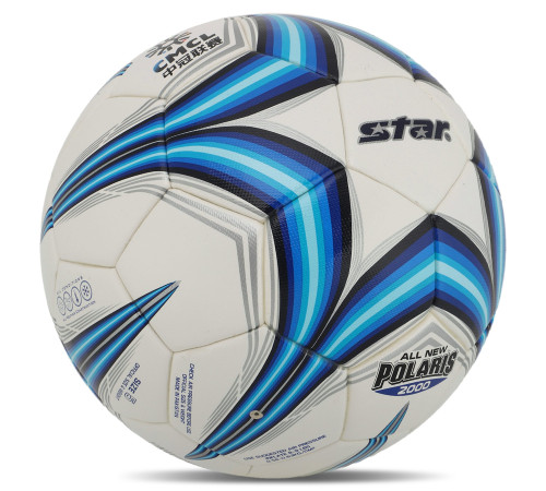 Мяч футбольный STAR ALL NEW POLARIS 2000 FIFA №5 PU белый-синий