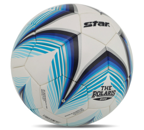 Мяч футбольный STAR THE POLARIS 2000 FIFA №5 PU белый-голубой