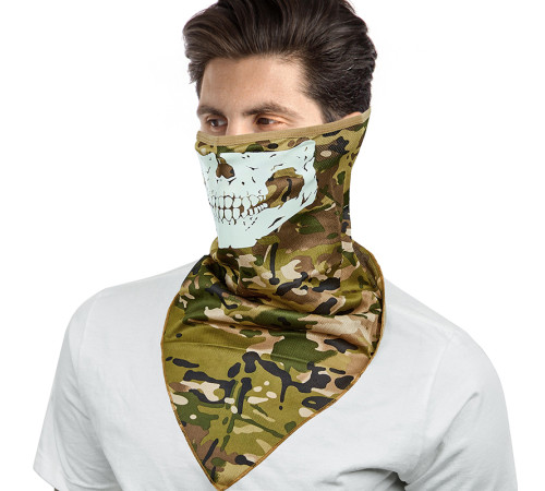 Шарф-маска (мультипов'язка) зі принтом, що світиться SP-Sport SKULL MASK кольори в асортименті