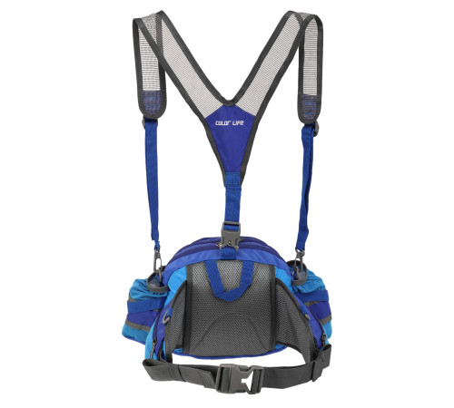Сумка на пояс спортивна багатофункціональна 3в1 COLOR LIFE WAIST BAG кольори в асортименті
