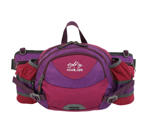Сумка на пояс спортивна багатофункціональна 3в1 COLOR LIFE WAIST BAG кольори в асортименті