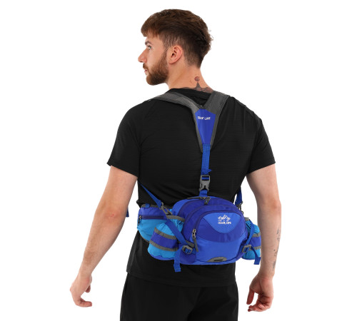 Сумка на пояс спортивна багатофункціональна 3в1 COLOR LIFE WAIST BAG кольори в асортименті