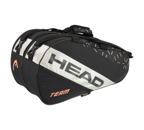 Тенісна сумка для ракеток падіння тенісу на 6 ракеток HEAD Team Padel 61,5x31,5x31см чорний