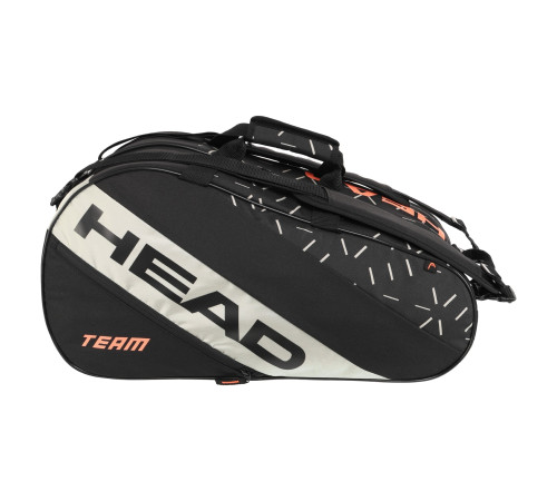 Тенісна сумка для ракеток падіння тенісу на 6 ракеток HEAD Team Padel 61,5x31,5x31см чорний