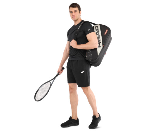 Тенісна сумка для ракеток падіння тенісу на 6 ракеток HEAD Team Padel 61,5x31,5x31см чорний