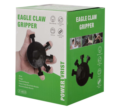 Еспандер кистьовий тренажер для пальців Кіготь Орла Eagle claw POWER WRIST 1шт чорний