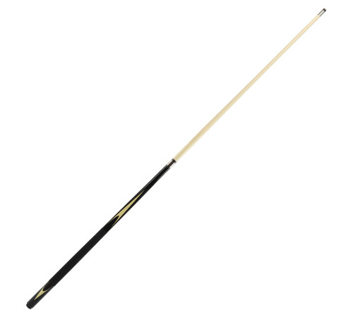 Кий бильярдный для русской пирамиды двухсоставной разборной GRAMAX CARBON 160x1,3см черный-бежевый