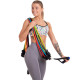Эспандер многофункциональный для фитнеса 9 жгутов Resistance Band Zelart в чехле разноцветный