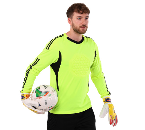 Рукавиці воротарські BALLONSTAR із символікою футбольного клубу REAL MADRID розмір 7-10 червоний-жовтий