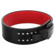 Пояс для пауерліфтингу з карабіном шкіряний Mdbuddy Weightlifting Belt ширина 10см розмір-S-XL чорний-червоний
