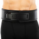 Пояс для пауерліфтингу з карабіном шкіряний Mdbuddy Weightlifting Belt ширина 10см розмір-S-XL чорний-червоний