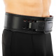 Пояс для пауерліфтингу з карабіном шкіряний Mdbuddy Weightlifting Belt ширина 10см розмір-S-XL чорний-червоний