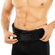 Пояс для пауерліфтингу з карабіном шкіряний Mdbuddy Weightlifting Belt ширина 10см розмір-S-XL чорний-червоний