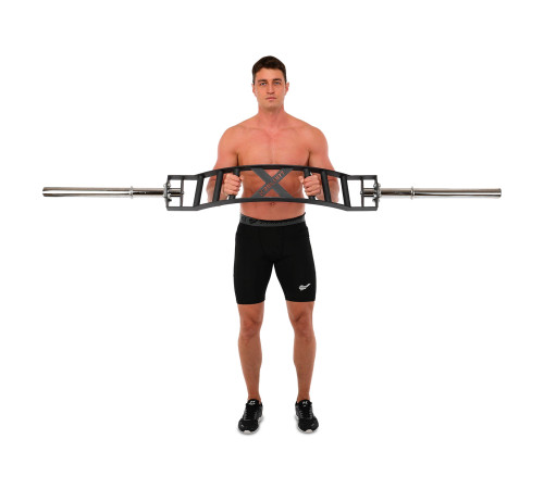 Гриф швейцарський мультихват Multi Grip Swiss Bar MDbuddy довжина 2,12 м ø50мм чорний