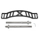 Гриф швейцарський мультихват Multi Grip Swiss Bar MDbuddy довжина 2,12 м ø50мм чорний