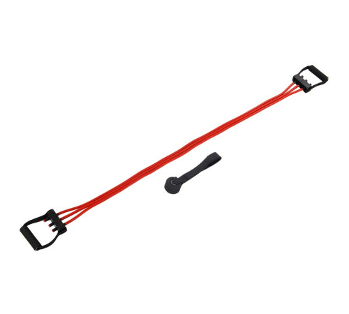 Еспандер трубчастий з ручками з дверним фіксатором SP-Sport Resistance Band 30LB d-12мм l-170см червоний