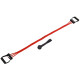Еспандер трубчастий з ручками з дверним фіксатором SP-Sport Resistance Band 30LB d-12мм l-170см червоний