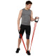 Еспандер трубчастий з ручками з дверним фіксатором SP-Sport Resistance Band 30LB d-12мм l-170см червоний