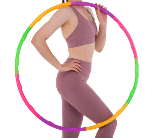 Обруч разборной детский Хула Хуп Hula Hoop SP-Sport 8 секций разноцветный