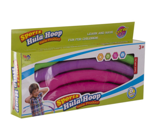 Обруч разборной детский Хула Хуп Hula Hoop SP-Sport 8 секций разноцветный