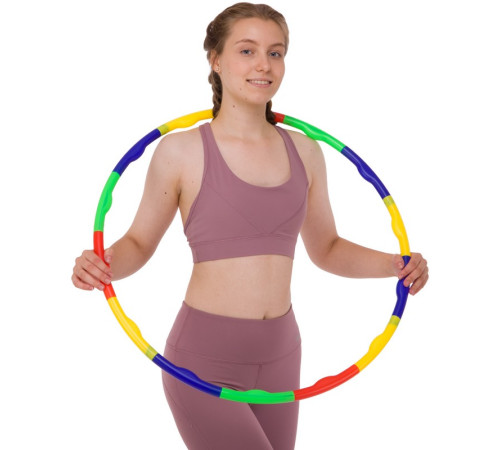 Обруч розбірний дитячий Хула Хуп Hula Hoop SP-Sport 7 секцій різнокольоровий