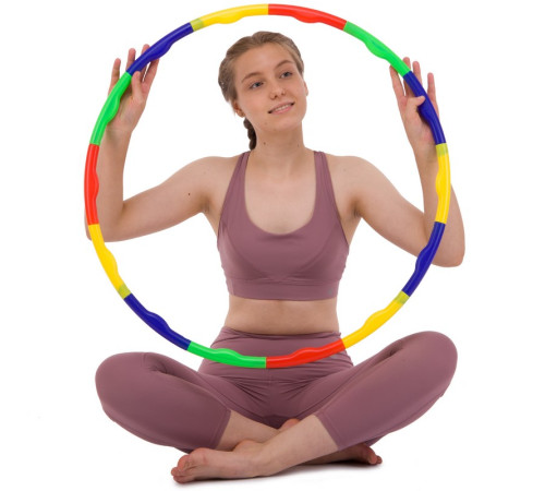 Обруч розбірний дитячий Хула Хуп Hula Hoop SP-Sport 7 секцій різнокольоровий