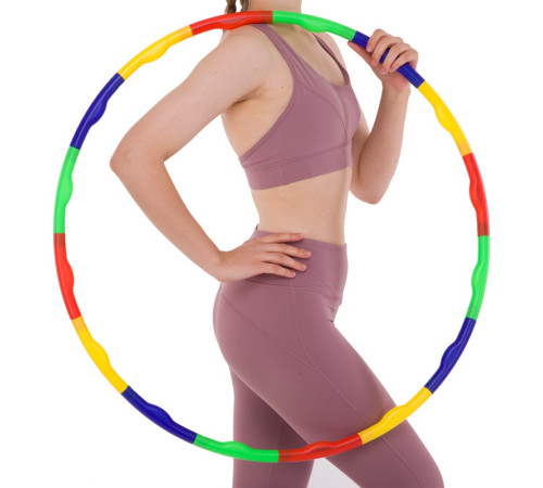 Обруч розбірний дитячий Хула Хуп Hula Hoop SP-Sport 8 секцій різнокольоровий