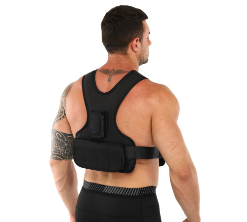 Жилет обважнювач з регульованою вагою Zelart WEIGTH VEST вага-1-10кг сірий