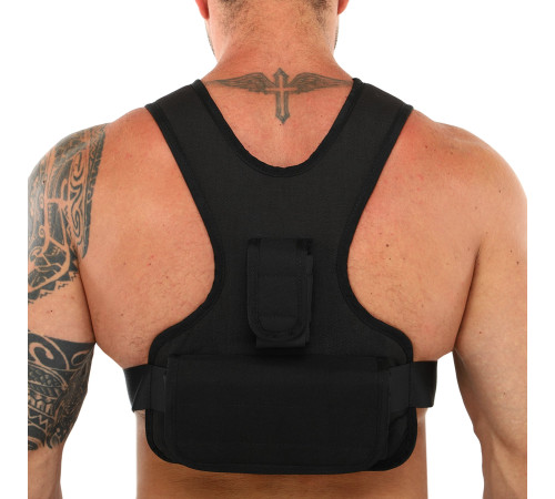 Жилет обважнювач з регульованою вагою Zelart WEIGTH VEST вага-1-10кг сірий