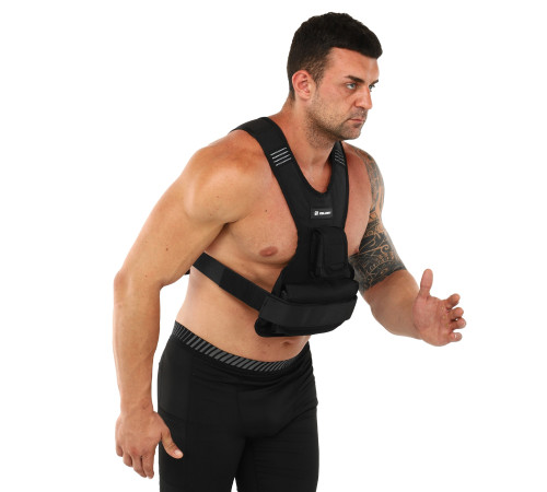 Жилет обважнювач з регульованою вагою Zelart WEIGTH VEST вага-1-10кг сірий