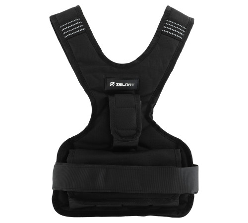 Жилет обважнювач з регульованою вагою Zelart WEIGTH VEST вага-1-10кг сірий