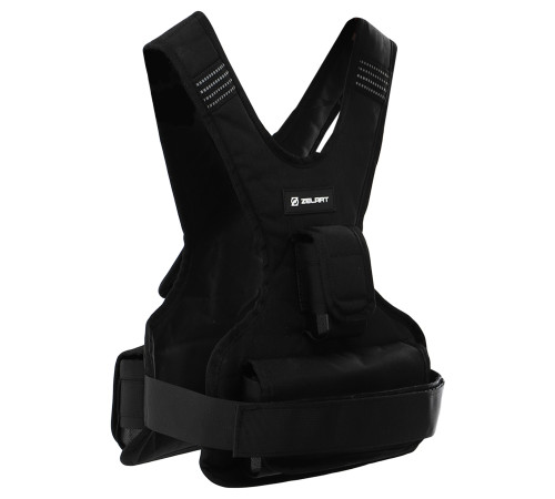 Жилет обважнювач з регульованою вагою Zelart WEIGTH VEST вага-1-10кг сірий