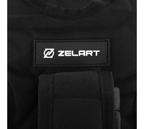 Жилет обважнювач з регульованою вагою Zelart WEIGTH VEST вага-1-10кг сірий