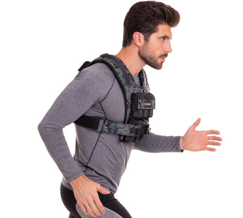 Жилет обважнювач з регульованою вагою Zelart WEIGTH VEST вага-1-12кг камуфляж