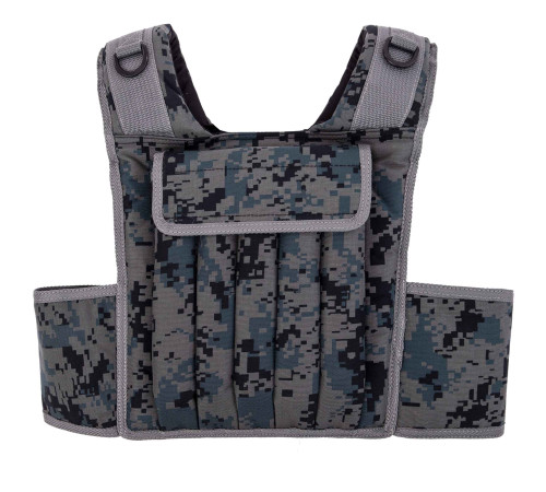 Жилет обважнювач з регульованою вагою Zelart WEIGTH VEST вага-1,5-15кг камуфляж