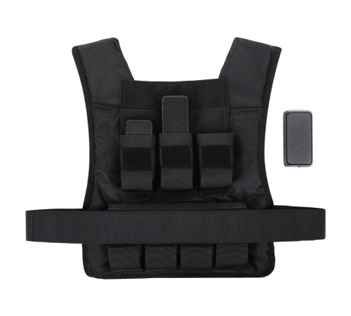 Жилет обважнювач з регульованою вагою Zelart WEIGTH VEST вага-1-15кг чорний