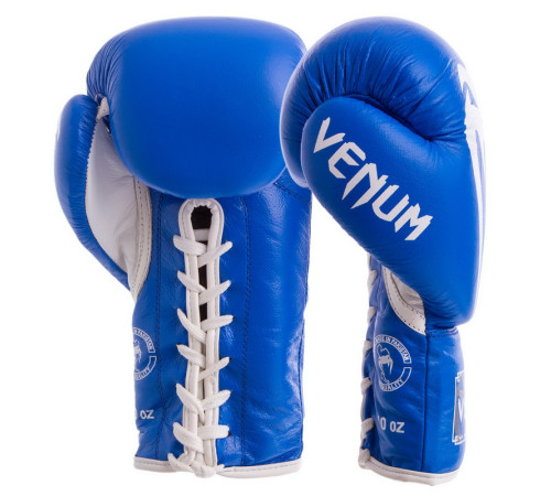 Рукавиці боксерські на шнурівці шкіряні VNM GIANT 10-14унцій кольори в асортименті